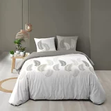 douceur d'intérieur Bijela/siva pamučna posteljina za bračni krevet 200x200 cm Goyave –