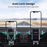 Ugreen - Gravitacijski držač za telefon za sve oblike ventilacijskih rešetki - sivi | shoptok.hr