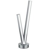 CINQUE Siva LED namizna svetilka z glasovnim upravljanjem s pomočjo mobilne aplikacije s kovinskim senčilom (višina 67,5 cm) Cicanto – Cene