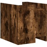  Noćni ormarić dimljena boja hrasta 45x50x50cm konstruirano drvo | shoptok.hr