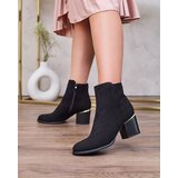 Resti Black women's low stiletto boots Traestra | ePonuda.com