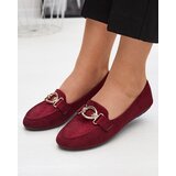 Resti Eco-suede burgundy moccasins Brussi - Footwear | Shoptok.si
