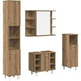  4-dijelni set kupaonskog namještaja käsityöläinen tammi | shoptok.hr