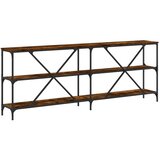  Konzolni stol boja hrasta 200 x 30 x 75 cm od drva i željeza | Eponuda.ba