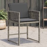 Maison Chic Vrtni stoli - Stol za vrt z blazinami 4 kosi siv poli ratan JS2260, (21876760) | Shoptok.si