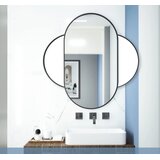  Ovalno ogledalo 100x50 cm s crnim okvirom | shoptok.hr