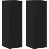 vidaXL stalci za biljke 2 kom crni hrast 66x33x100 cm konstruirano drvo | shoptok.hr