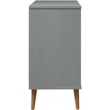  Ladičar MOLDE sivi 80x40x80 cm od masivne borovine | Eponuda.ba