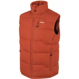 Husky Deep M dark orange men's zip-up vest