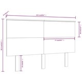  Uzglavlje za krevet 154 x 6 x 82,5 cm od masivne borovine | shoptok.hr