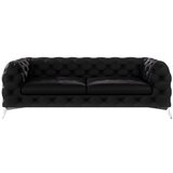 Ropez Crna baršunasti sofa 225 cm Chelsea – Cijene