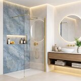 Rea Stena za prhanje Flexi Transparent / Gold 80 | Shoptok.si