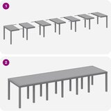  Vrtni set za objed 15 pcs Svijetlo sive, taupe Polt ratan | shoptok.hr