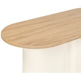 noo.ma Bež klubska mizica z mizno ploščo v hrastovem dekorju 50x115 cm Looi – | Shoptok.si