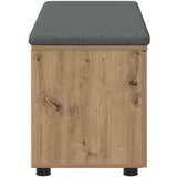  Klupa za hodnik s jastukom Umjetnički hrast 100 x 38 x 46 cm | shoptok.hr