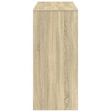  Barski stol s policom boja hrasta 124x46x103,5 cm drveni | shoptok.hr