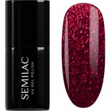 Semilac UV Hybrid Winter Wonderland gel lak za nohte odtenek 955 Holly Berry Red 7 ml Cene