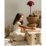 Wigiwama Svetlo rjav otroški tabure iz tkanine bouclé/iz šenilje Terrazzo Cloud – | Shoptok.si