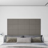 vidaXL Stenski paneli 12 kosov svetlo sivi 60x30 cm žamet 2,16 m² | Shoptok.si