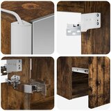  Set ormarića za kupaonicu 4 kom. Dimljeni hrast | shoptok.hr