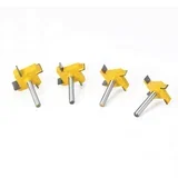četverorezni glodalni alat 6mm set od 4 kom - žuto