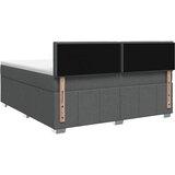  LED okvir za krevet s madracem Tamnosiva 180 x 200 cm Tkanina | shoptok.hr