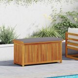 vidaXL Zunanja škatla za blazine 113x50x60,5 cm trden les jelke | Shoptok.si