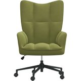  Stolica za opuštanje svjetlozelena baršunasta | shoptok.hr