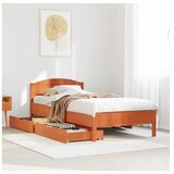 vidaXL Okvir kreveta bez madraca voštano smeđi 90 x 190 cm od borovine | shoptok.hr