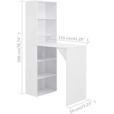  Barski stol s ormarićem bijeli 115 x 59 x 200 cm | shoptok.hr