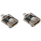 INF D-tip moški na HDTV ženski adapter (2-pack) 8K@60Hz HDMI2.1 Black, (5000326811) Cene