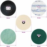  Set jastučića za poliranje podova 20 kom. Ø 14 cm Šareni | shoptok.hr