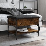 vidaXL Klupa za cipele boja dimljenog hrasta 62x42x45 cm drvena Cijene