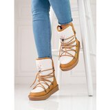 SHELOVET Warm camel snow boots women
