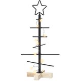  Metalna božićna jelka KUOPIO 60 cm Topla bijela Čelik Crna | shoptok.hr