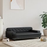vidaXL Pasja postelja črna 90x53x30 cm umetno usnje Cene