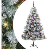  Umjetno božićno drvce S LED lampica Zelena i bijela 180 cm | shoptok.hr