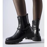 Gemre Black insulated ankle boots with chain Tiziano | Shoptok.si