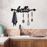 Lessentiel Maison zidna vešalica Hello, 68x22x2cm, Crna | ePonuda.com
