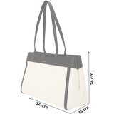 Calvin Klein Nakupovalna torba črna / off-bela | Shoptok.si