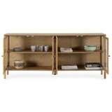 MOME Vitrina u dekoru hrasta u prirodnoj boji 180x80x40 cm Ceci – | shoptok.hr