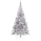  Umjetno predsvijetljeno božićno drvce Srebrno 240 cm PET | shoptok.hr