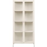 House Nordic Kremno bela jeklena vitrina 80x175x35 cm Brisbane – | Shoptok.si