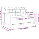 vidaXL Dvosed črn 120 cm umetno usnje | Shoptok.si
