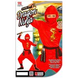 Ninja zmaj kostum - 158 cm, rdeč Cene
