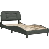  Okvir za krevet bez madraca Hvar tamnosivi 90x200 cm od tkanine | shoptok.hr