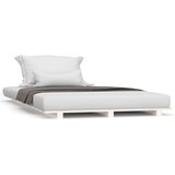 The Living Store Posteljni okvir bel 90x190 cm trdna borovina - Posteljni Okvir, (21524412) | Shoptok.si