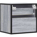 vidaXL Stenska nočna omarica 2 kosa siva sonoma 40x31x39,5 cm | Shoptok.si