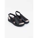 GOODIN Black flat sandals with buckle | Shoptok.si