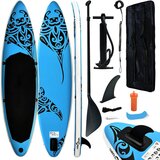 vidaXL napihljiva sup deska komplet 305x76x15 cm modra | Shoptok.si